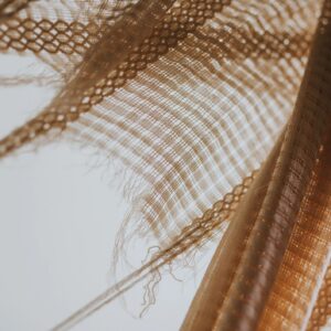 Close-up of premium woven fabric texture
