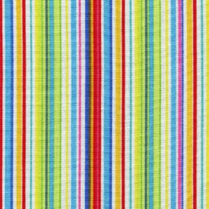 Multicolor striped cotton fabric