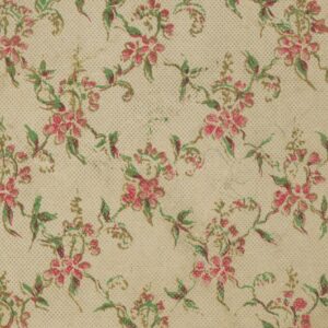 Antique Paper Texture Background with Victorian Floral Pattern