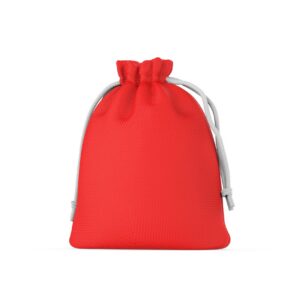 Blank Cotton Drawstring Pouch Bag Template.
