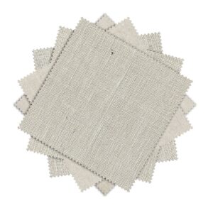 White and Beige Combine Pattern Fabric Swatch (Clipping Path)