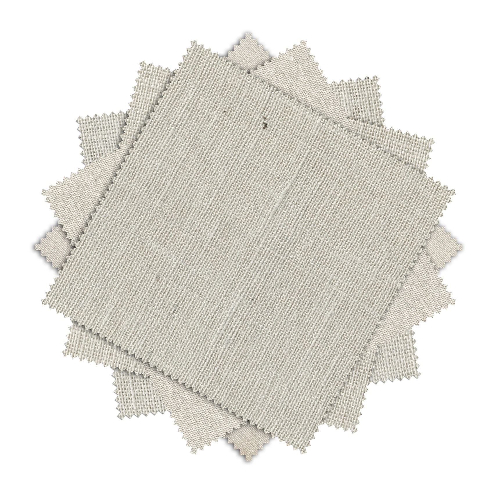 White and Beige Combine Pattern Fabric Swatch (Clipping Path)